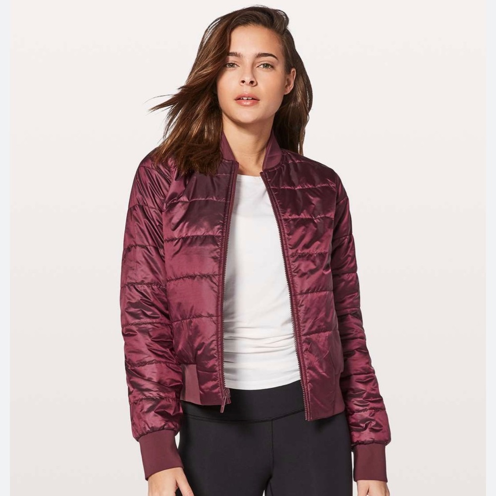 Lululemon nonstop bomber jacket in beautiful deep purple